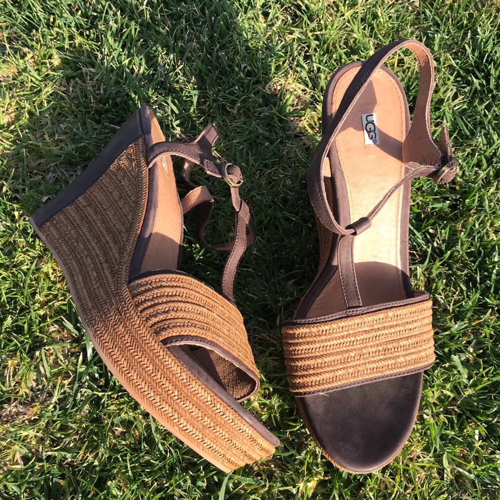 UGG 🔴 Wedge heels with straps - Picture 3 of 6